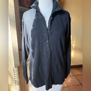 Black Long Sleeve Button-Up Shirt